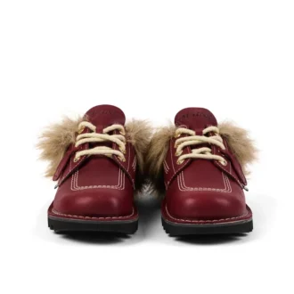 Adult Unisex Kick Mule con pelo Mains Rojo
