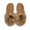 Adulto Unisex Kick Mule con pelo Mains color tostado