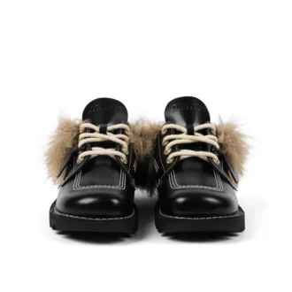 Adulto Unisex Kick Mule con pelo Mains Negro