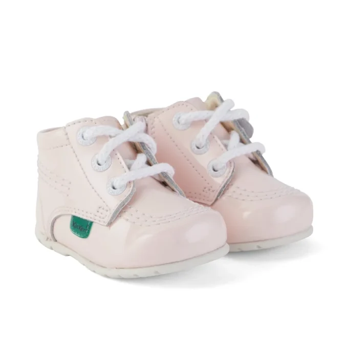 Baby Kick Hi de charol rosa claro