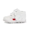 Baby Kick Hi de cuero blanco