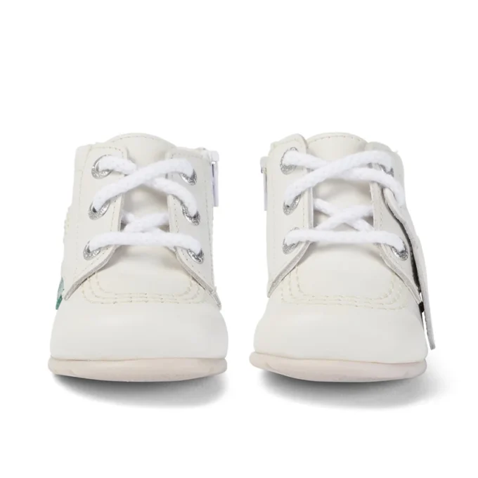Baby Kick Hi de cuero blanco