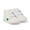 Baby Kick Hi de cuero blanco
