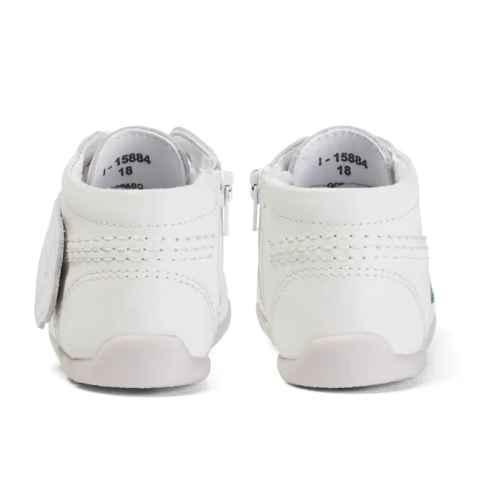 Baby Kick Hi de cuero blanco