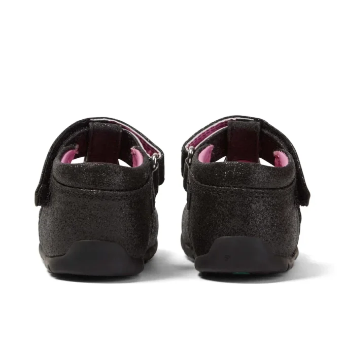 Baby Kick T Glitter Textile Negro