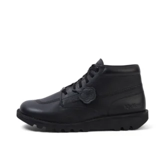 Bota Kick para adultos unisex, piel tumbada, negro