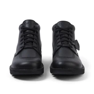 Bota Kick para adultos unisex, piel tumbada, negro