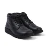 Bota Kick para adultos unisex, piel tumbada, negro