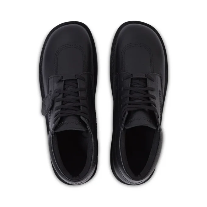 Bota Kick para adultos unisex, piel tumbada, negro