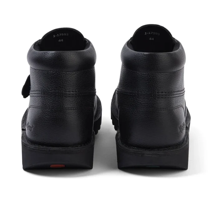 Bota Kick para adultos unisex, piel tumbada, negro