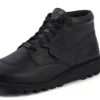 Bota Kick para adultos unisex, piel tumbada, negro