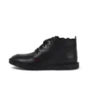 Botas Adlar Hi Scallop de piel para niñas, color negro
