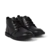Botas Adlar Hi Scallop de piel para niñas, color negro