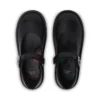 Botas Adlar MJ de piel festoneada para niñas, en negro