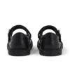 Botas Adlar MJ de piel festoneada para niñas, en negro