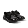 Botas Adlar T Bar Bow de charol para niñas, en negro