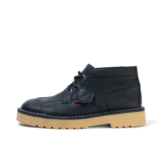 Botas Daltrey Chuk de piel unisex para adultos, color negro