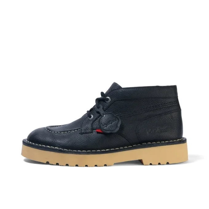 Botas Daltrey Chuk de piel unisex para adultos, color negro