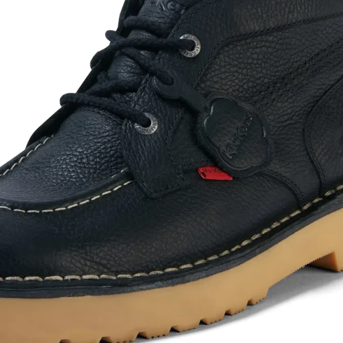 Botas Daltrey Chuk de piel unisex para adultos, color negro