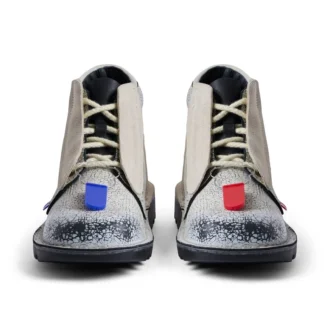Botas de cuero ACW* Kick Hi unisex para adultos, color blanco
