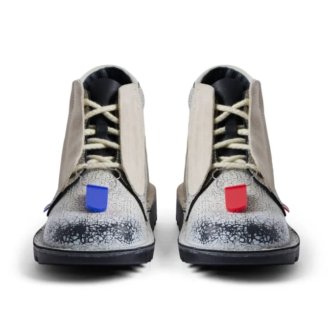 Botas de cuero ACW* Kick Hi unisex para adultos, color blanco