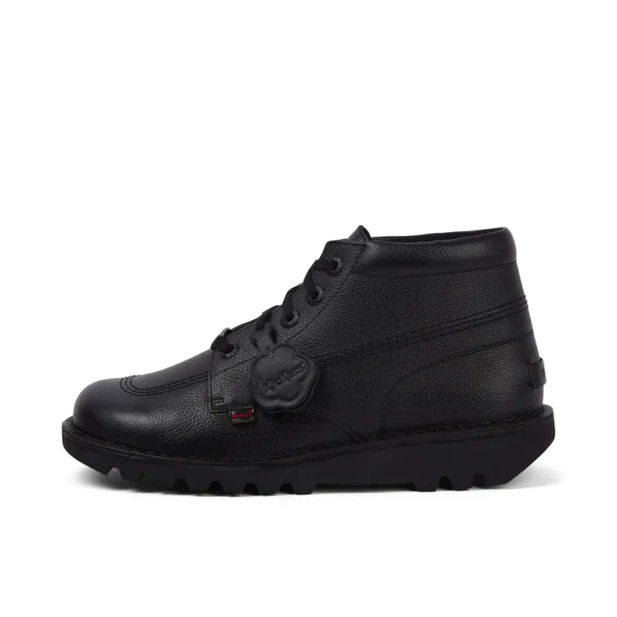 Botas de cuero Kick Hi Tab para hombre, color negro