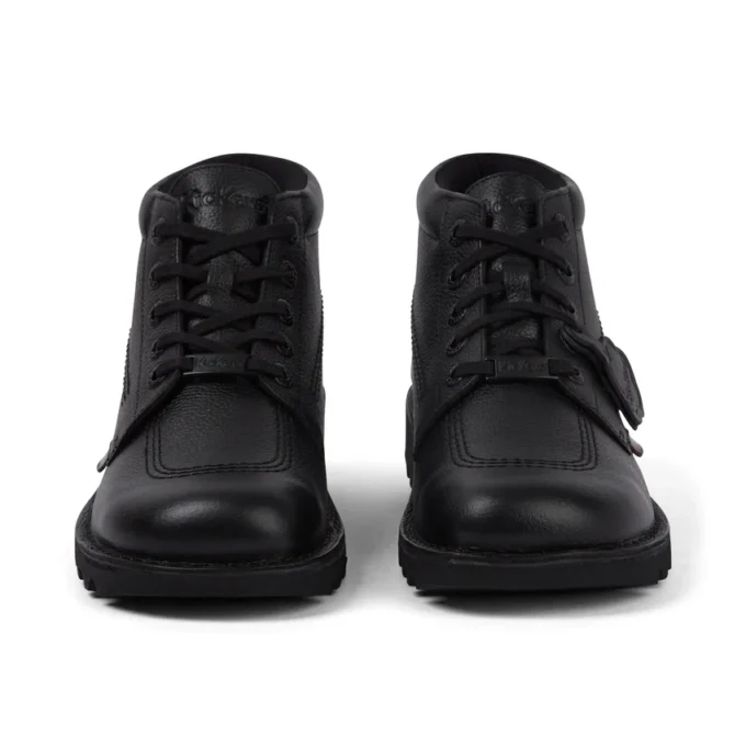 Botas de cuero Kick Hi Tab para hombre, color negro