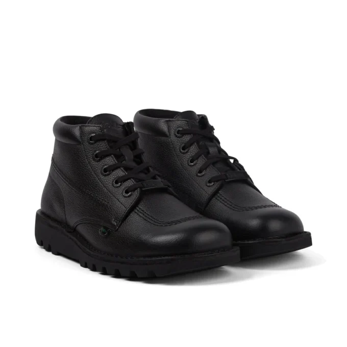 Botas de cuero Kick Hi Tab para hombre, color negro