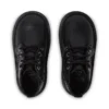 Botas de piel Adlar Hi Scallop para niñas pequeñas, color negro