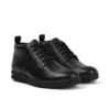 Botas de piel Troiko Hi para hombre joven, color negro