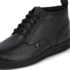 Botas de piel Troiko Hi para hombre joven, color negro