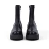 Botas Edie para mujer, de cuero negro