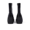 Botas Edie para mujer, de cuero negro