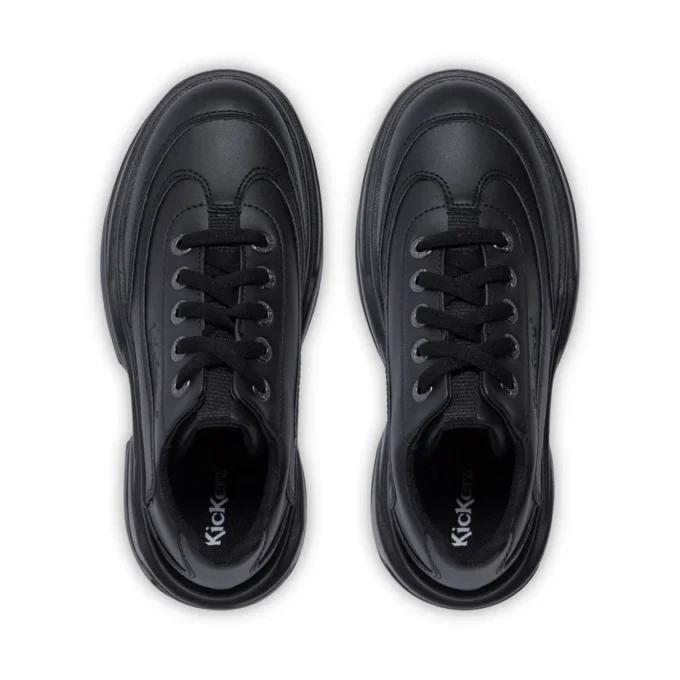 Botas Kade Lo unisex para adultos, de imitación de piel, negras