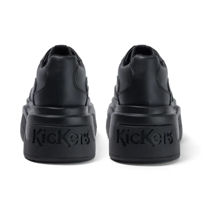 Botas Kade Lo unisex para adultos, de imitación de piel, negras