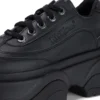 Botas Kade Lo unisex para adultos, de imitación de piel, negras