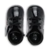 Botas Kick Hi B Hi Zip de charol para bebé, en negro