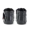 Botas Kick Hi B Hi Zip de charol para bebé, en negro