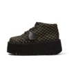Botas Kick Hi con plataforma de cuero para adultos unisex, negro/caqui