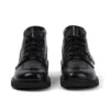 Botas Kick Hi Croc de cuero para adultos unisex, color negro