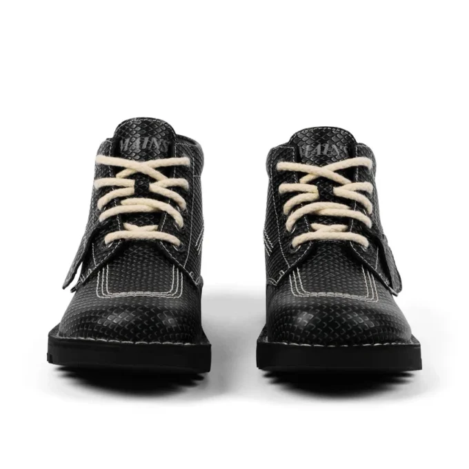 Botas Kick Hi de piel granulada para adultos unisex de Mains en gris