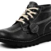 Botas Kick Hi de piel granulada para adultos unisex de Mains en gris
