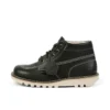 Botas Kick Hi de piel granulada para adultos unisex Mains verde oscuro