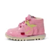 Botas Kick Hi Fruit de charol rosa unisex para bebés