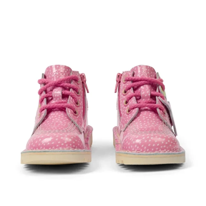 Botas Kick Hi Fruit de charol rosa unisex para bebés