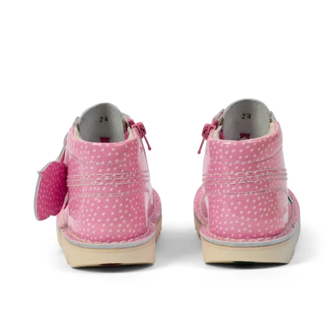 Botas Kick Hi Fruit de charol rosa unisex para bebés