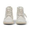 Botas Kick Hi Glitter para niños y niñas, blancas