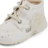 Botas Kick Hi Glitter unisex para bebé, blancas