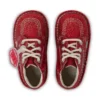 Botas Kick Hi Glitter unisex para bebé, color rojo