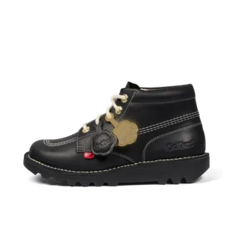 Botas Kick Hi Goldie unisex para adulto, color negro